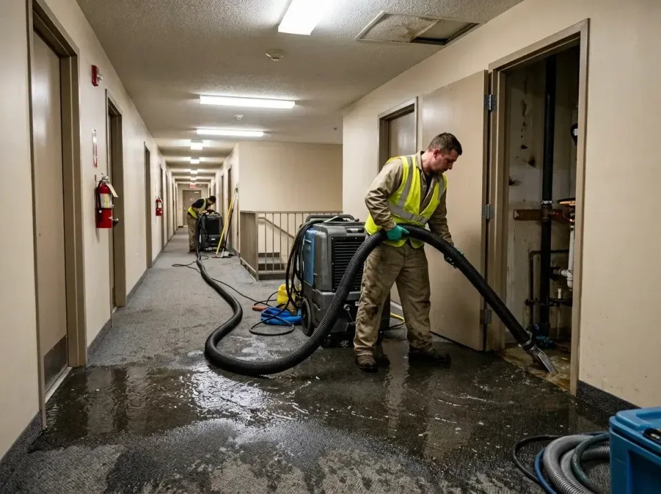 multi-unit-apartment-hallway-f-005 — frequently asked questions, Emergency Burst Pipe Water Extraction & Removal in Wade Ham…